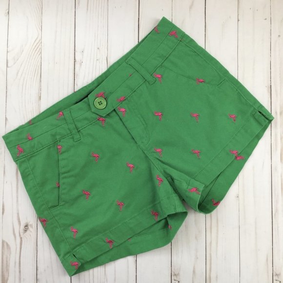 Flamingo Print Short Shorts Size 5 - Picture 1 of 5